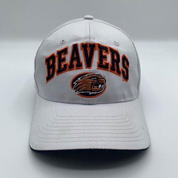 Oregon State Beavers NCAA Vintage White Zephyr Snapback Hat - Picture 2 of 5